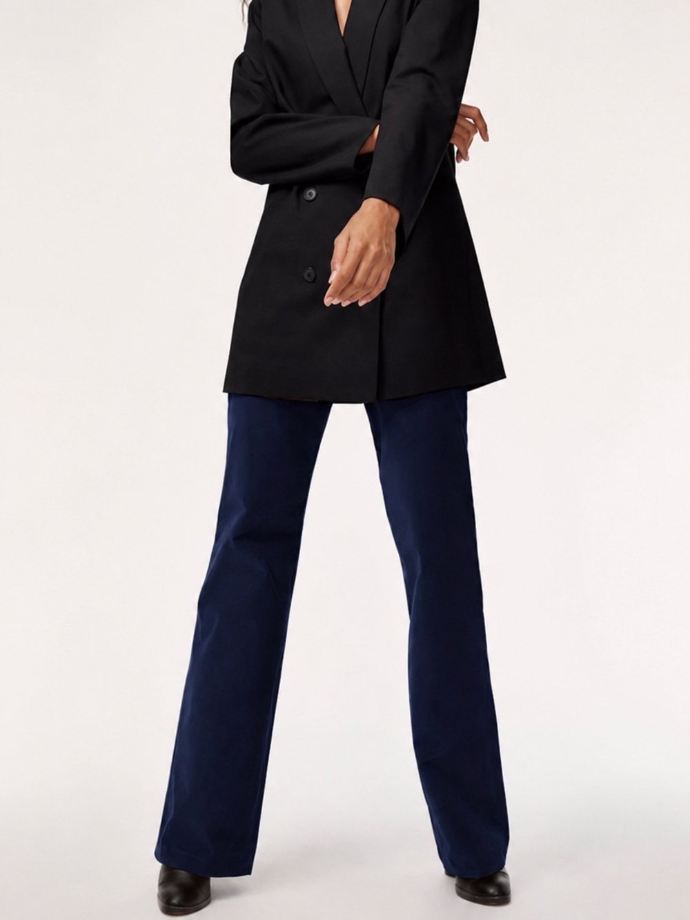 Babaton Joey Corduroy Pants in Royal Navy Aritzia
